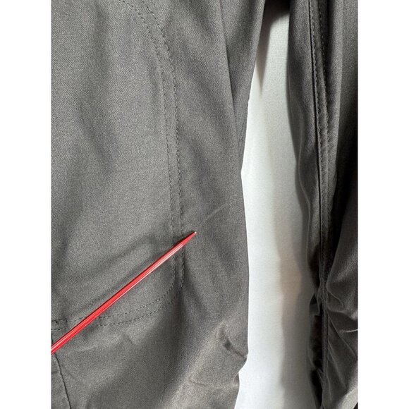 Prana Alana Pants Womens 0 Dark Gray Roll Up Snap Hem Straight Leg Quick Dry - Picture 7 of 12